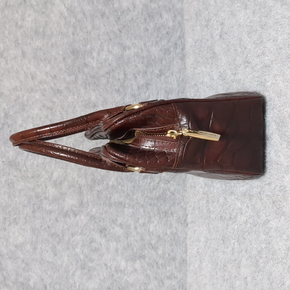 Antonio Melani Brown Leather Handbag - Picture 5 of 13